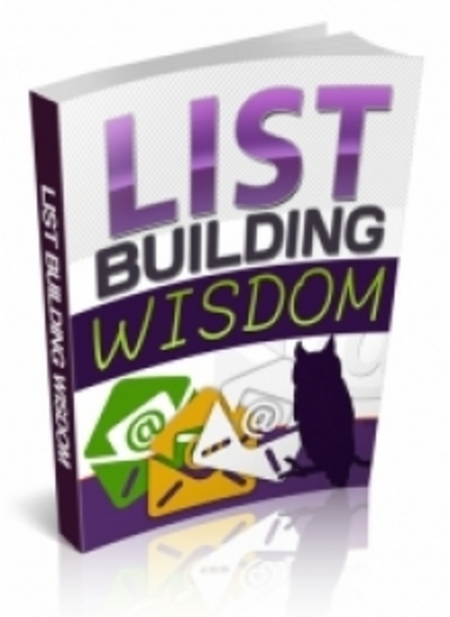 Product picture List Building Wisdom - PLR